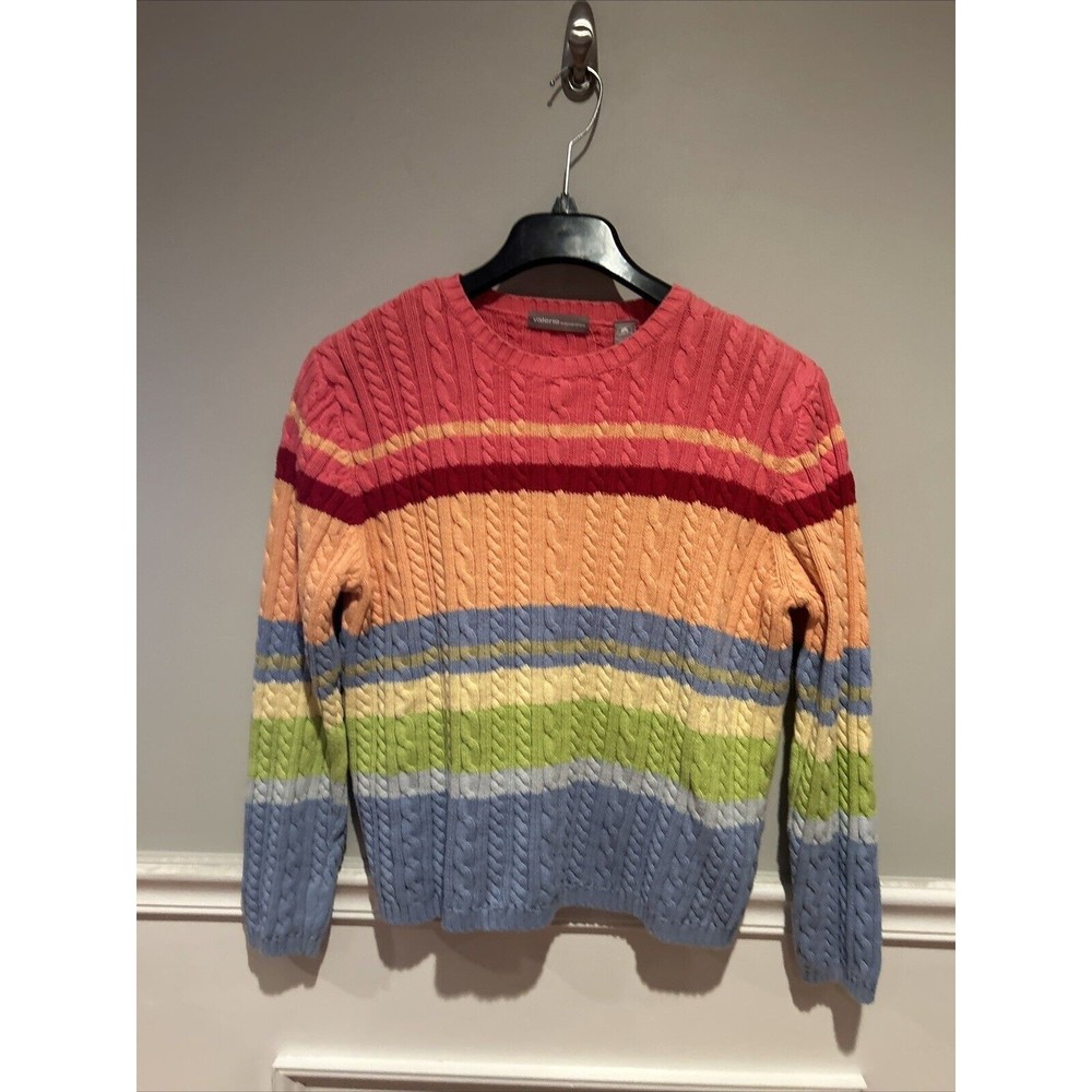 100% UK Cotton SWEATER•Bright Pink*Orange*blue*yellow*green Sz LG